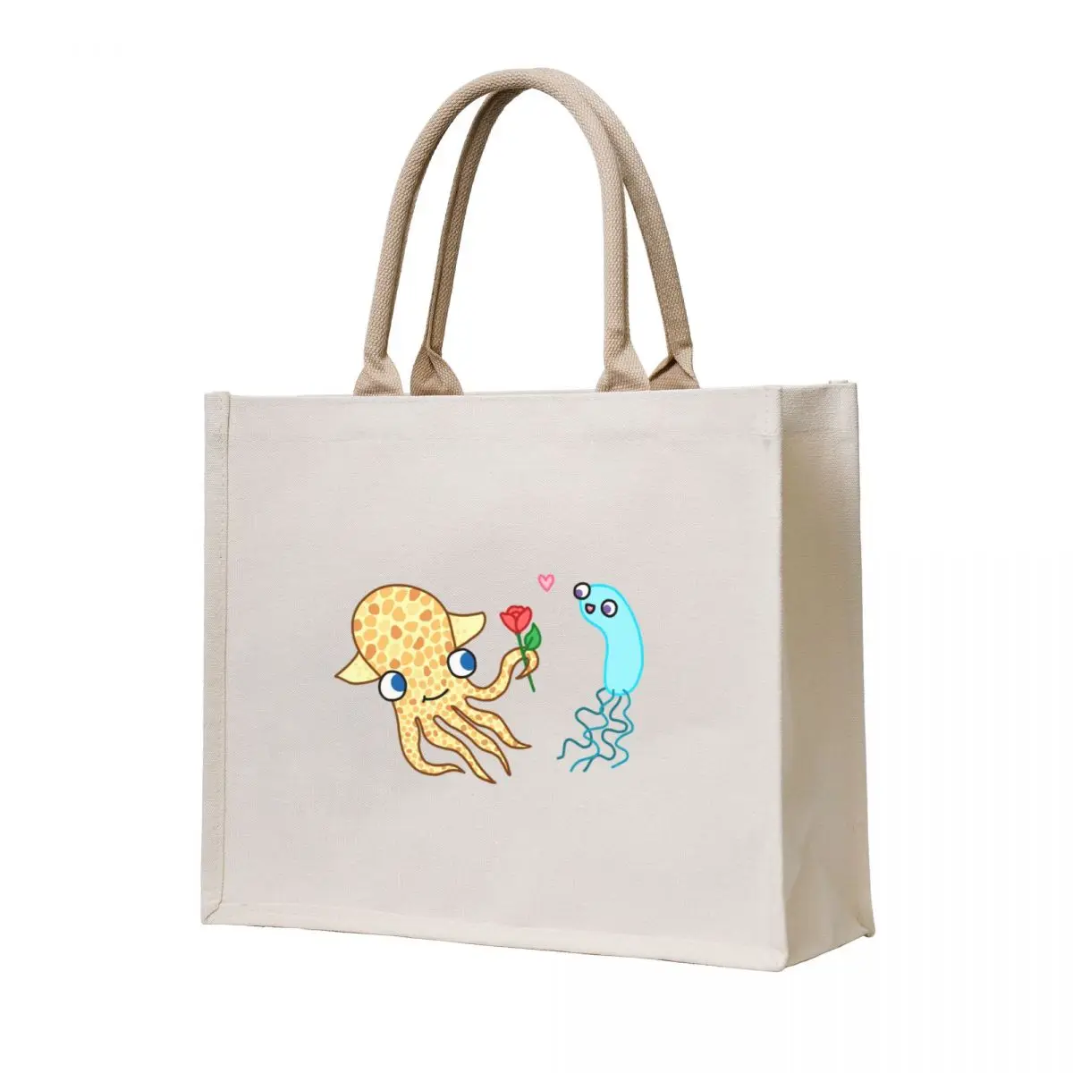 

Symbiosis love Tote Bag shopper bag women canvas reusable grocery bags Lady bag