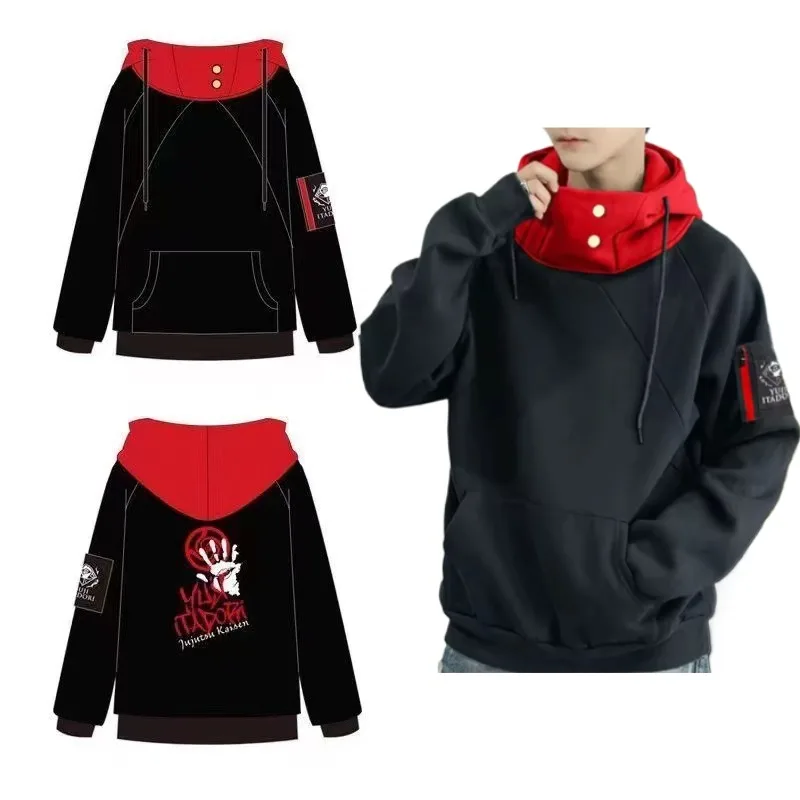 

Anime Itadori Yuji Cosplay Costume Unisex Pullover Adult Coat Casual Hoodie Jacket Leisure Sweatshirt Satoru Gojo Cargo Pants
