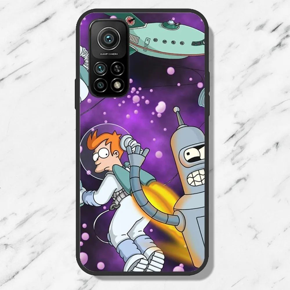 Cartoon F-Futurama Phone Case For Samsung Galaxy S21 S22 S23 S24 Ultra S20 Lite S30 Note Black Shell