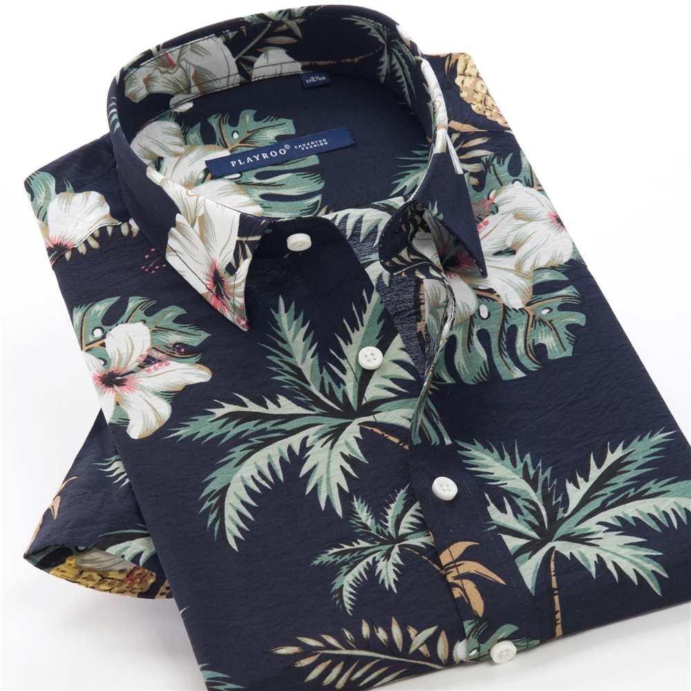 

2023 Summer New Men's Floral Shirt Plus Size 6XL 7XL 8XL 10XL Fashion Casual Hawaiian Short Sleeve Shirt Male Brand Clothes