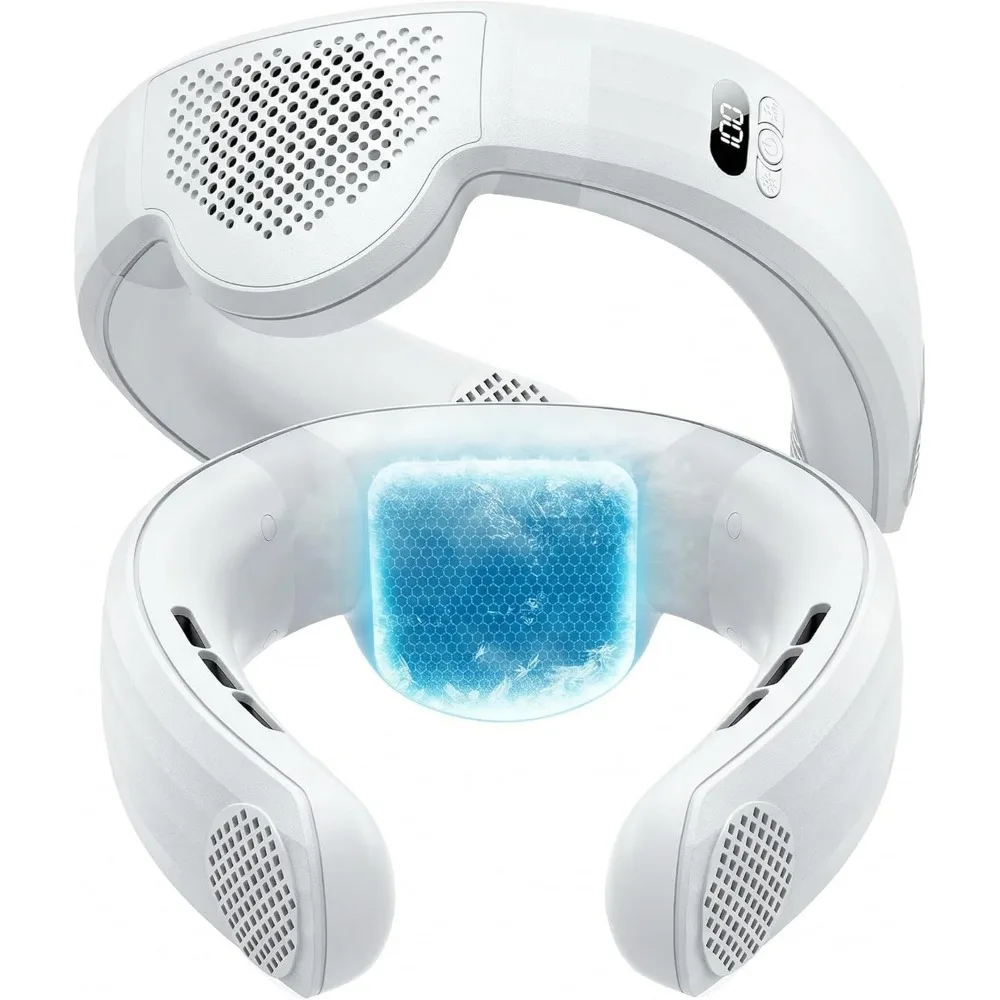 

Portable Neck Cooler with Semiconductor Plate 7000mAh Battery Lightweight Cold Air 13 Hour Runtime Office Use