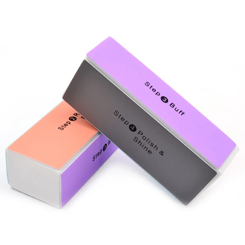 Manicure unhas bloco de polimento 4-etapas polimento moagem polimento lixa blocos colorido arte do prego buffers pedicure ferramentas de cuidados