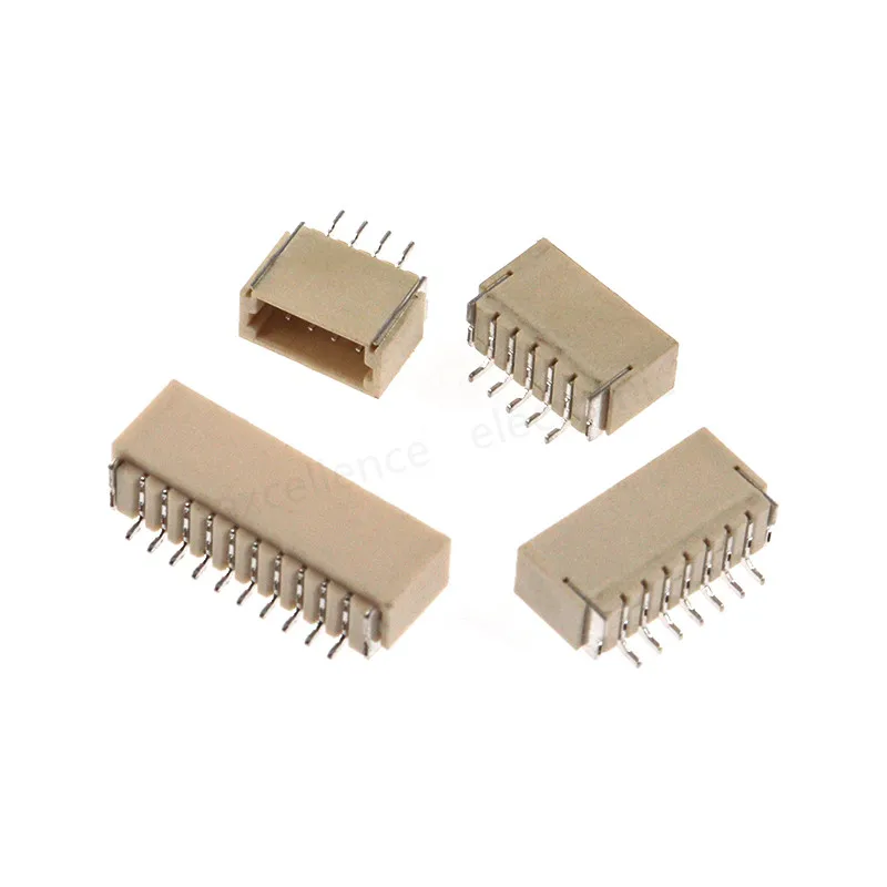 50Pcs JST-SH 1.0MM 2-10Pin Socket Horizontal Surface Mount