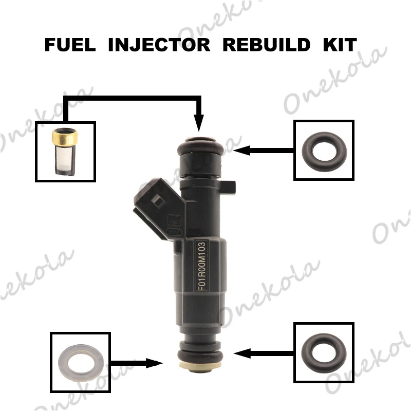 

Fuel Injector repair kit Orings Filters for Chineses Changan OEM: F01R00M103