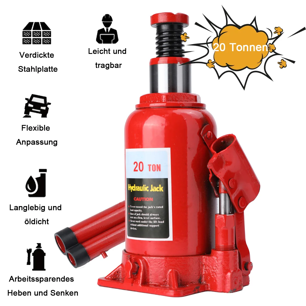 5/10/20 طن ملحومة الهيدروليكية سيارة زجاجة جاك سيارة الهيدروليكية جاك سيارة الرافعات أدوات لسيارة شاحنة بيك اب RV إصلاح