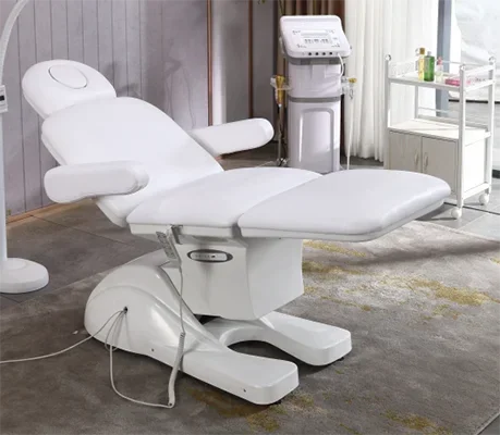 A  Nordic Beauty Salon Special Electric Adjustable Multifunctional Massage Couch