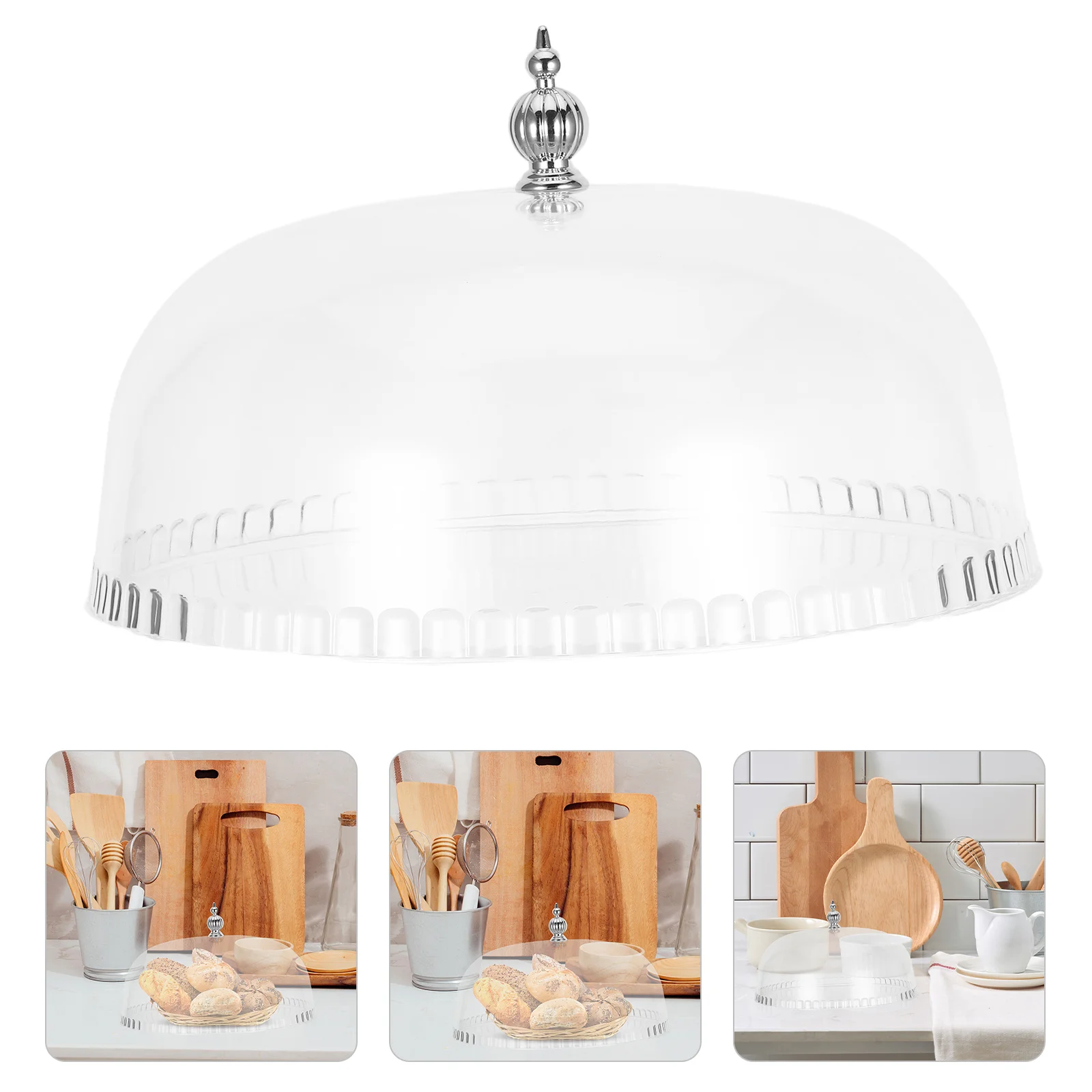 

Cake Cover 12" Clear " Tall Plastic Food Display Dome Reusable Dessert Protector For Buffet Server Party Serving