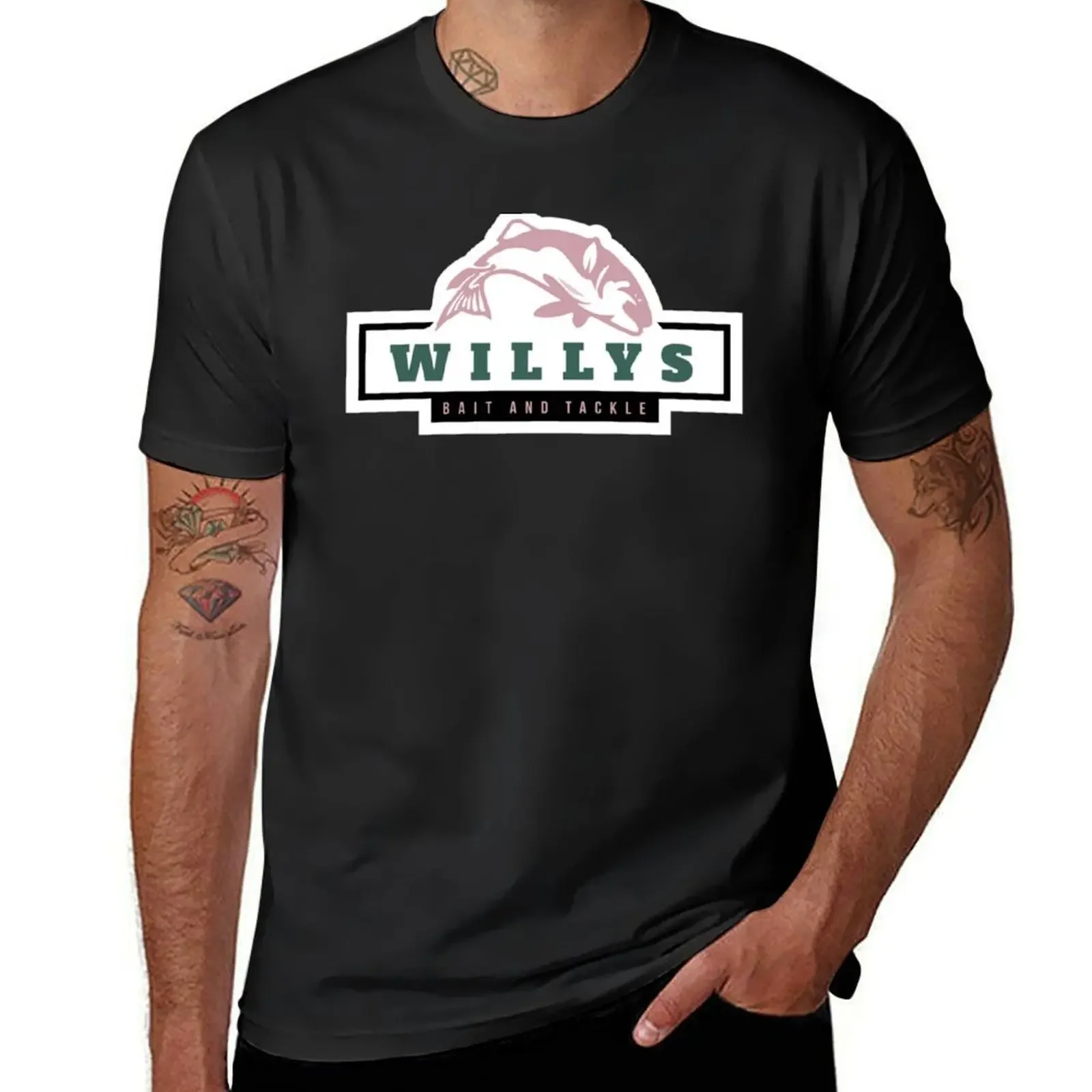 Willy_s Bait and Tackle Store- Stardew Valley inspired T-Shirt Blouse quick drying sublime black t shirts for men