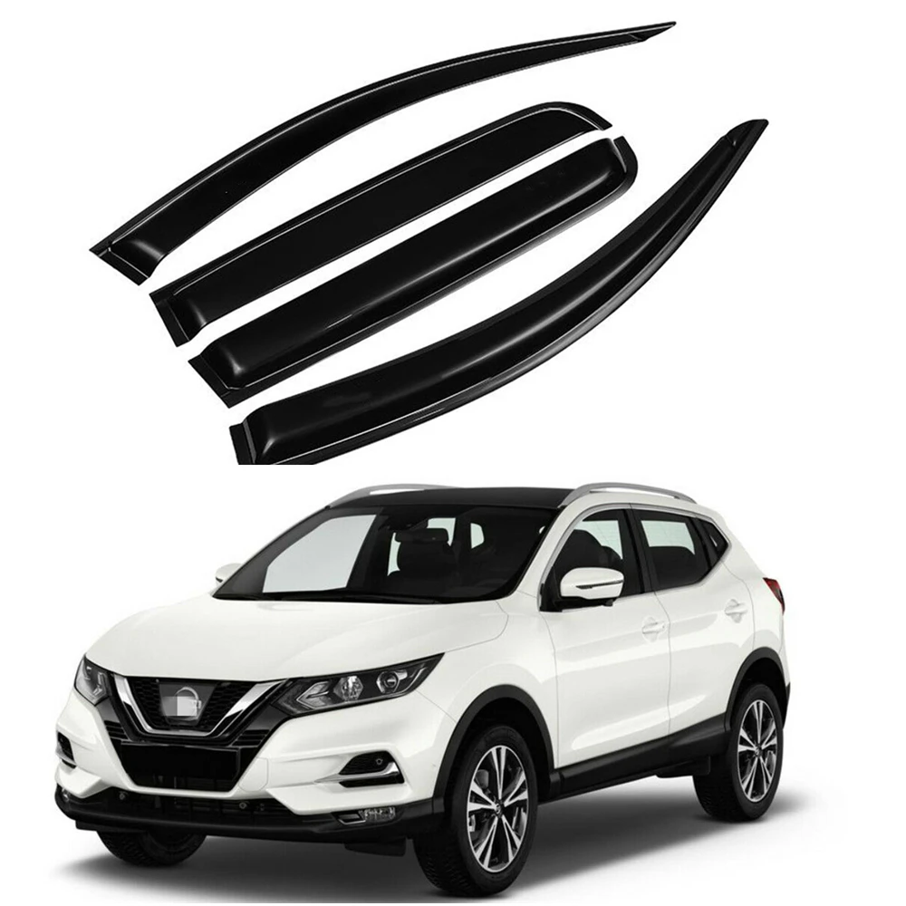 

For Nissan Qashqai 2015 2016 2017 2018 2019 2020 2021 Window Visor Rain Guard Weather Shield Wind Deflector Slim Awning Shelter