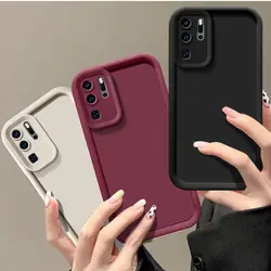 For Huawei P30 Pro Case huawei P20 P60 P60 Pro P30 P40 Lite 5G P50E P50 Pro P20pro Phone Case White Shell pattern Silicone Cover