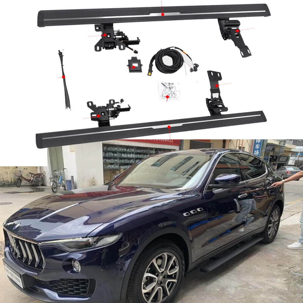 

Electric Side Step Deployed Running Board Fits for Maserati Levante 2016-2022 Power Retractable Side Bar