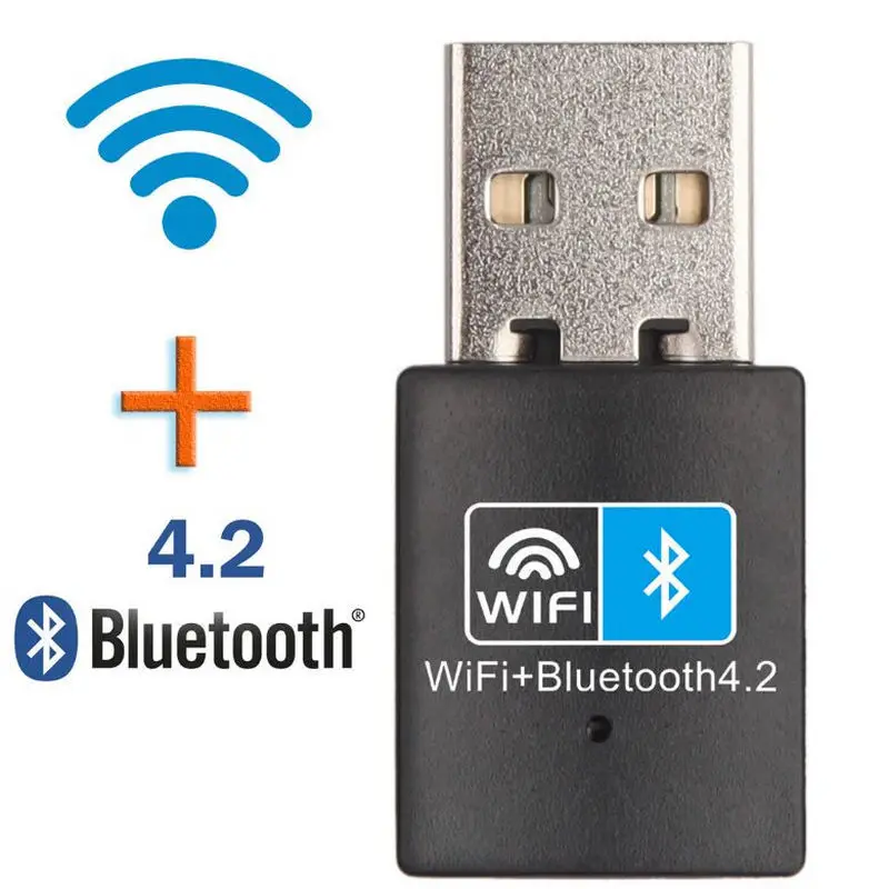 

Беспроводная сетевая карта 150M WIFI Bluetooth 2-в-1 WiFi приемник 4,2 Bluetooth передатчик RTL8723DU