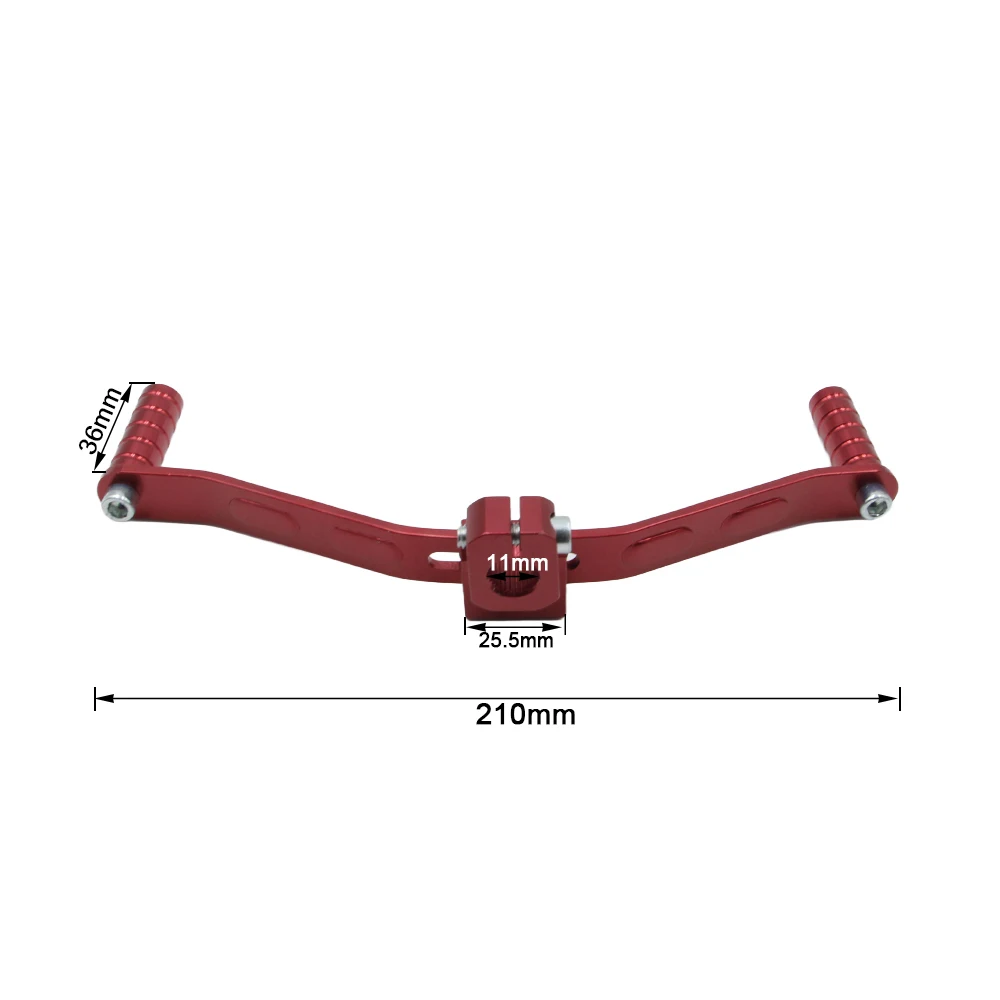 Universal Motorcycle Double-Headed Gear Shift Lever Aluminum Alloy Footrest Pedal Shifter Motorbike Dirt Bike Modified Accessory
