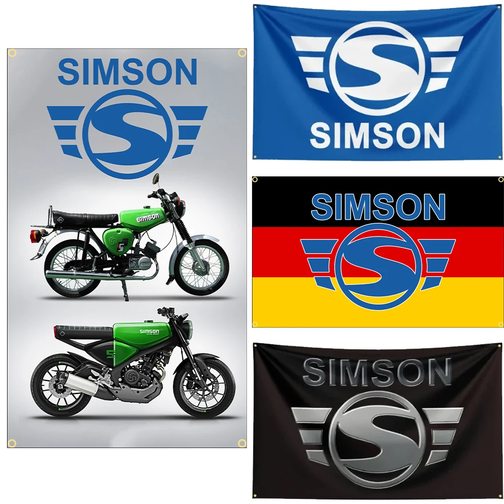 FLAGDOM 90x150CM 3X5FT Simsons Flag Polyester Printed Motorcycle Banner For Decor