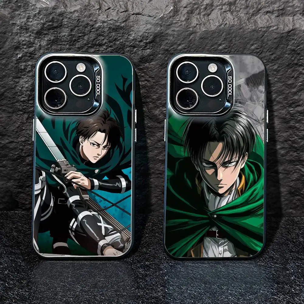 

Attack On Titan Levi Ackerman Phone Case For IPhone 16 17 15 14 12 13 Pro Max Black Color Shockproof Cover