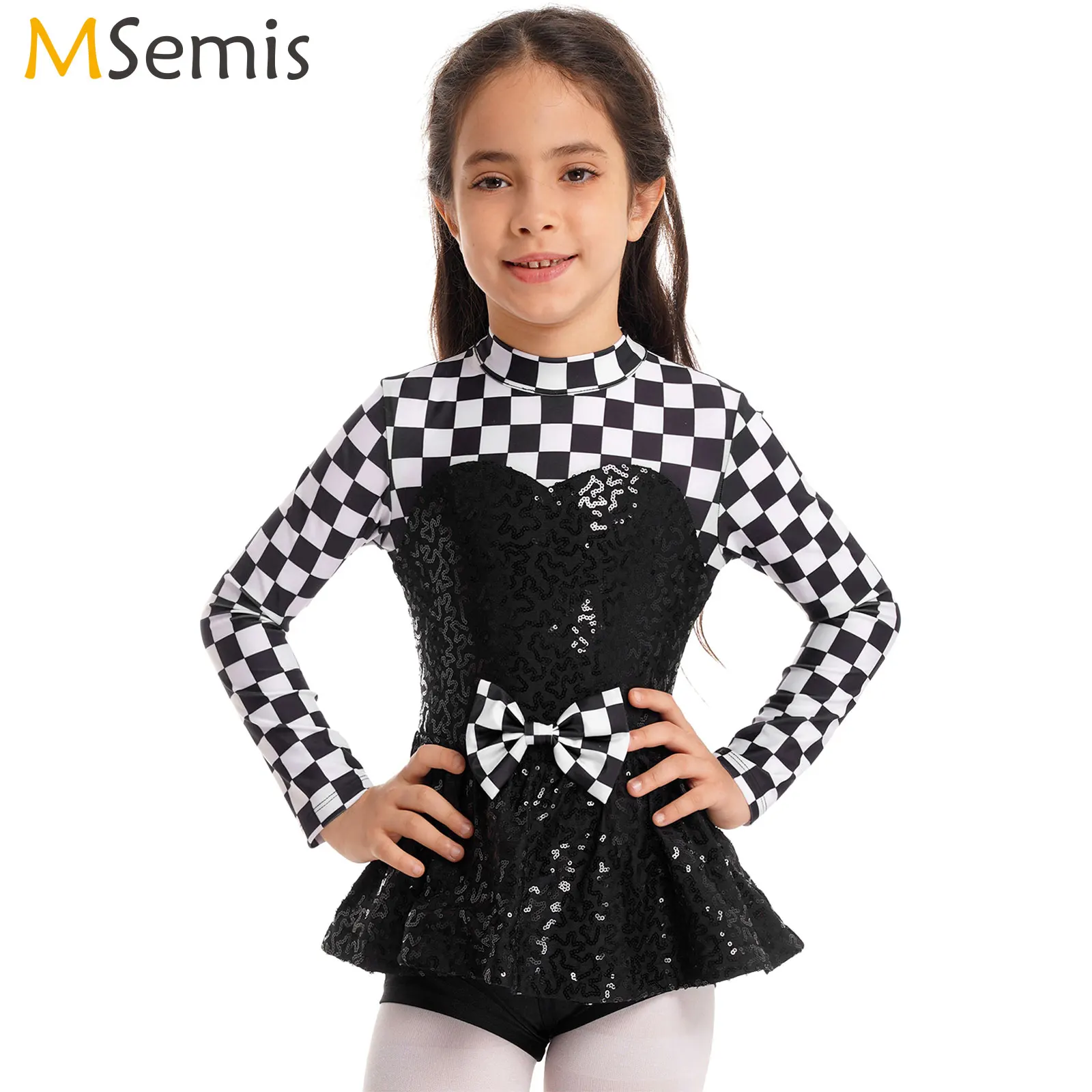 

Children's Racing Driver Costume Formula Car Driver Costume Sequins Tutu Dress Outfit Halloween Carnival Theme Party Fancy Dress