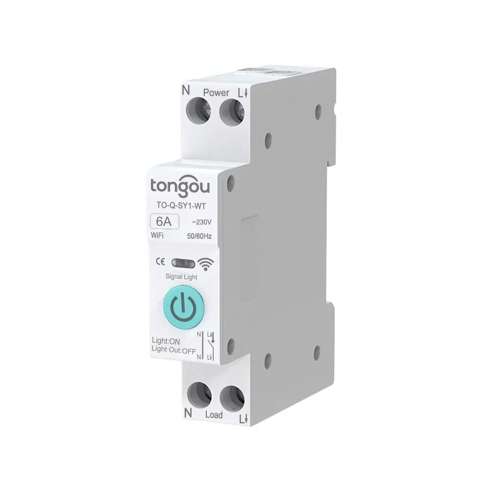 

1P 6A Smart Timer Switch Multifunctional 1P+N DIN Rail Switch Metering Energy Monitoring Smart Home Switch Electrical Management