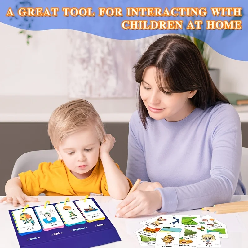 280PCS educational learning tools, interactive cartoon educational cards, classroom educational toys