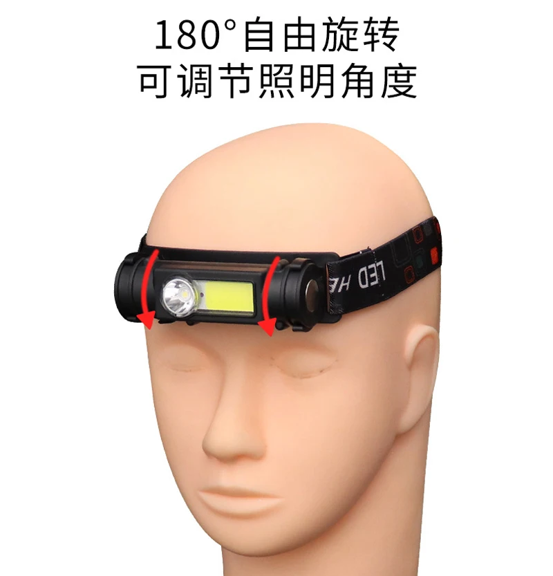 Langlebige 2-Modus-einstellbare LED-Wimpernverlängerung, wasserdichte Lampe, USB-Licht-Stirnlampe für Augenbrauen, Lippen, Tätowierung, Microblading – Detail 3