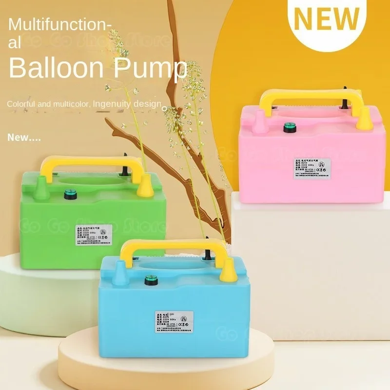 B252 220V-240V 500W Air Balloon Pump for Long Balloon / Latex Balloon /Party Decoration with Dual Motor,Multifunctional Inflator