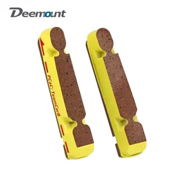 Deemount 1/2/4/6/10 Pair Carbon Rim Brake Pads Road Bike Caliper Braking Inserts for Carbon Wheel Heat Dissipation Tech