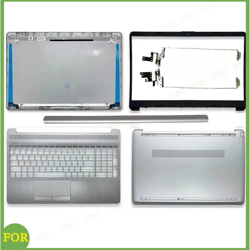 

Новый корпус для ноутбука HP 15-DW 15S-DU DY DR 250 255 G8 TPN-C139: задняя крышка LCD, передняя рамка, подставка для рук, нижняя часть корпуса, верхний корпус.