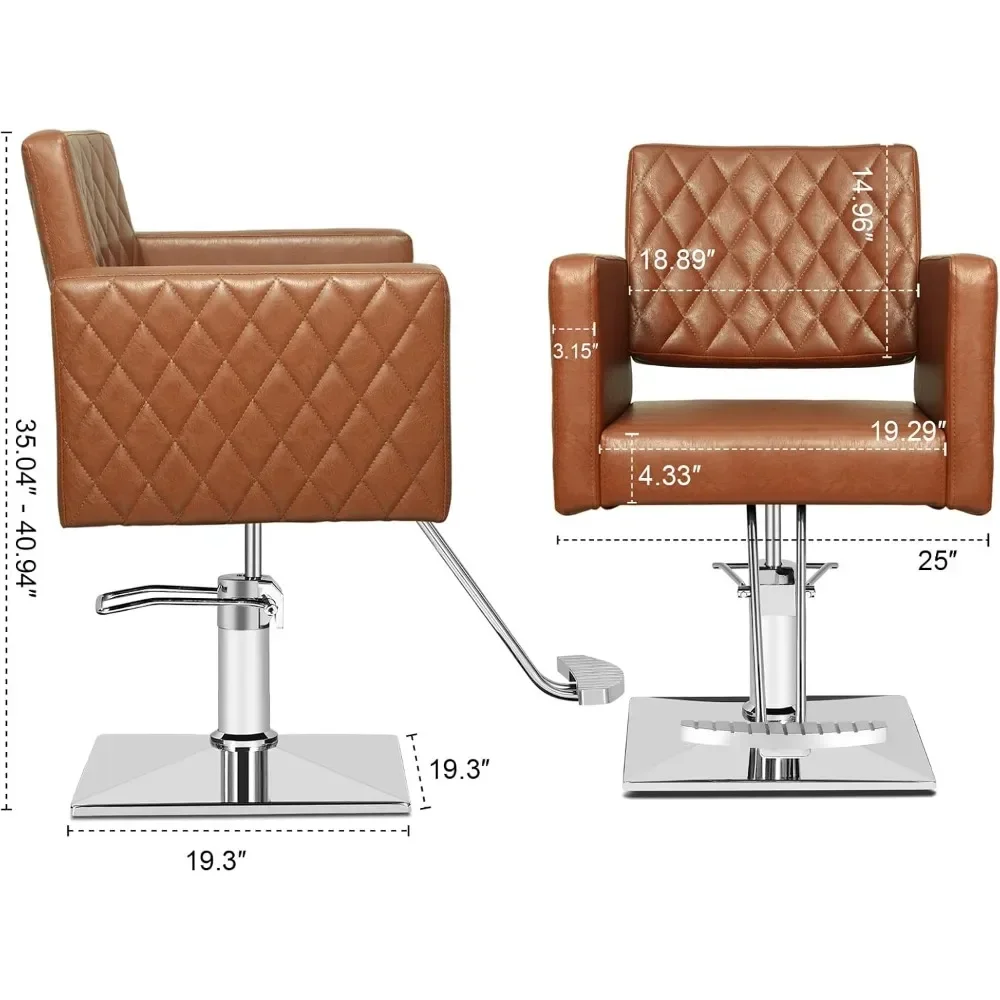 Salon Chair for Hair Stylist, Height Adjustable Hydraulic Chair Barber Chairs All Purpose Beauty Spa Salon Equipment