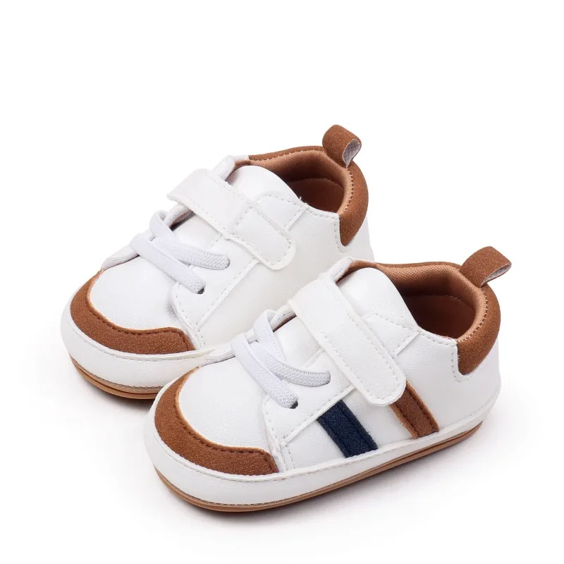 

0-1 Years New Baby Shoes For Boy Leather Toddler Barefoot Shoes Soft Sole Outdoor Kids Tennis Fashion Little Girls Sneakers