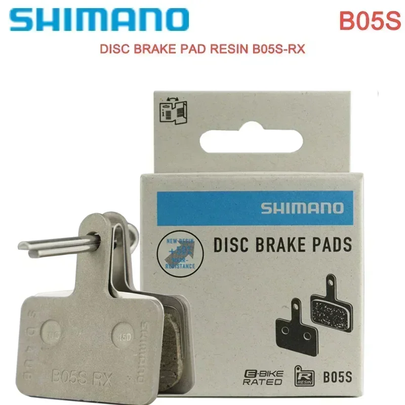 SHIMANO B05S Brake Pads for MTB Bike DISC Brake Pad Resin B05S-RX Wide Shape Fit for ALIVIO MT200 MT400 Series Original Parts