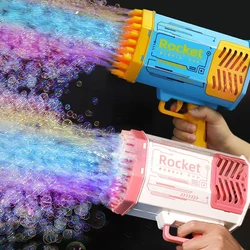 69 40 Holes Bubble Machine Gun Led Kids Soap Bubbles Machine Blower Maker Toys for Games Girls Boys Outdoor Games Birthday Gifts