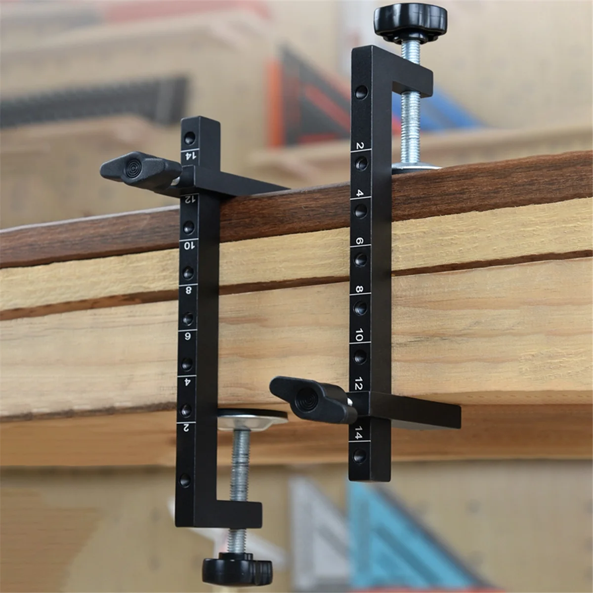 Pince en forme de G réglable en alliage d'aluminium, pince en forme de C, pince en F de bain, travail de calcul, pince de fixation en fibre, 2 pièces