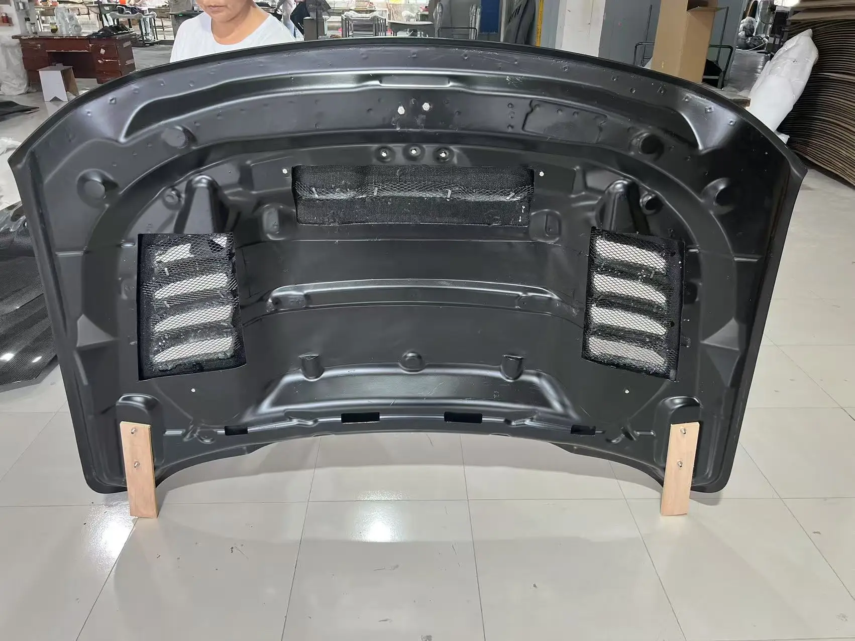 Carbon Fiber Hood For Dodge RAM 1500 TRX view 6