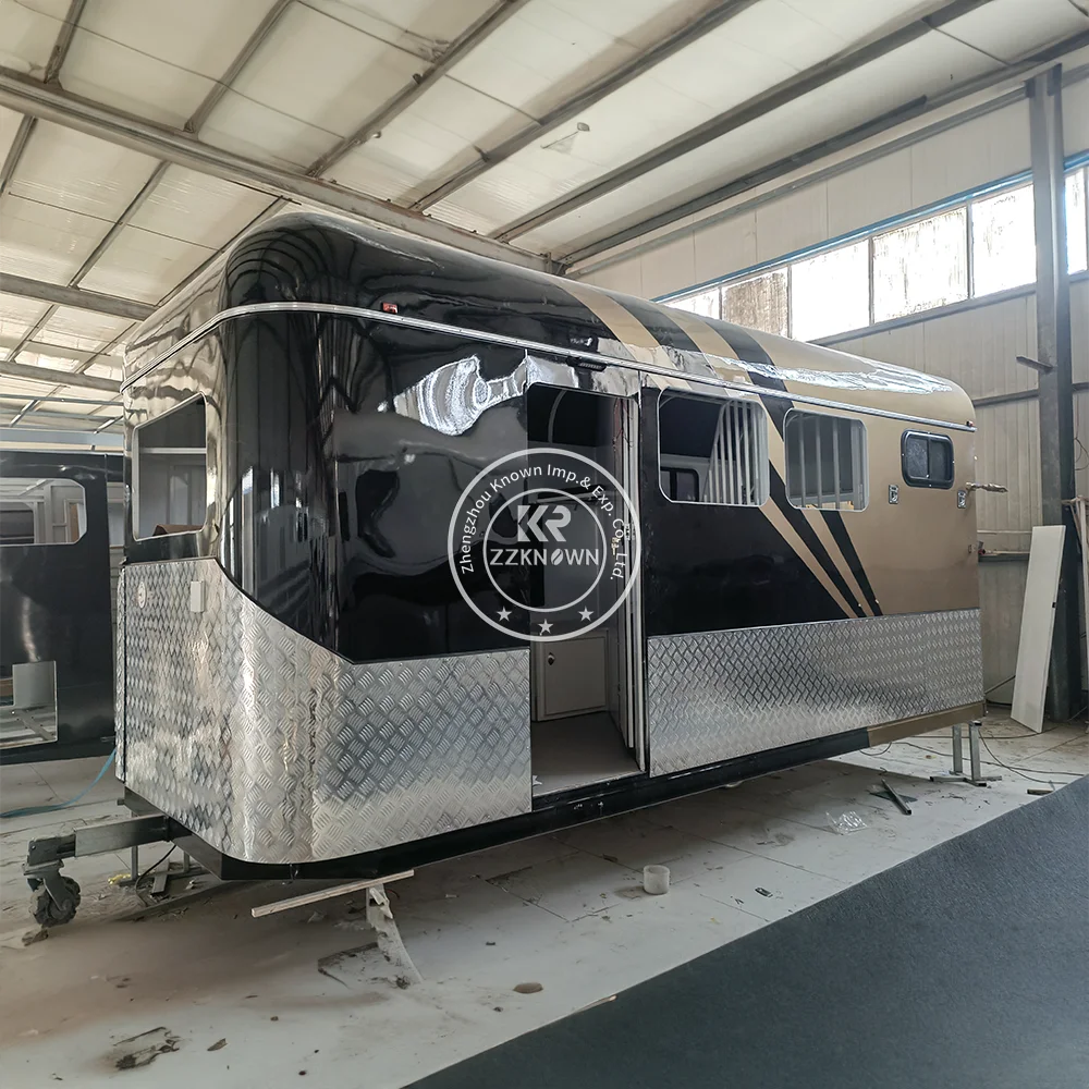 2024 Promotional High Quality Horse Trailer Angle Load Factory Direct Sale With AntiCorrosion Floor