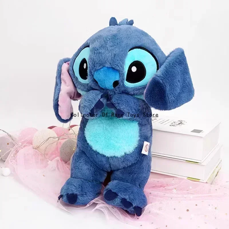 Stitch Sleep Companion Sound Beruhigende Musik Kinder Plüschtier Baby mit Airbag Atemlicht Puppe Atemfest Geschenk