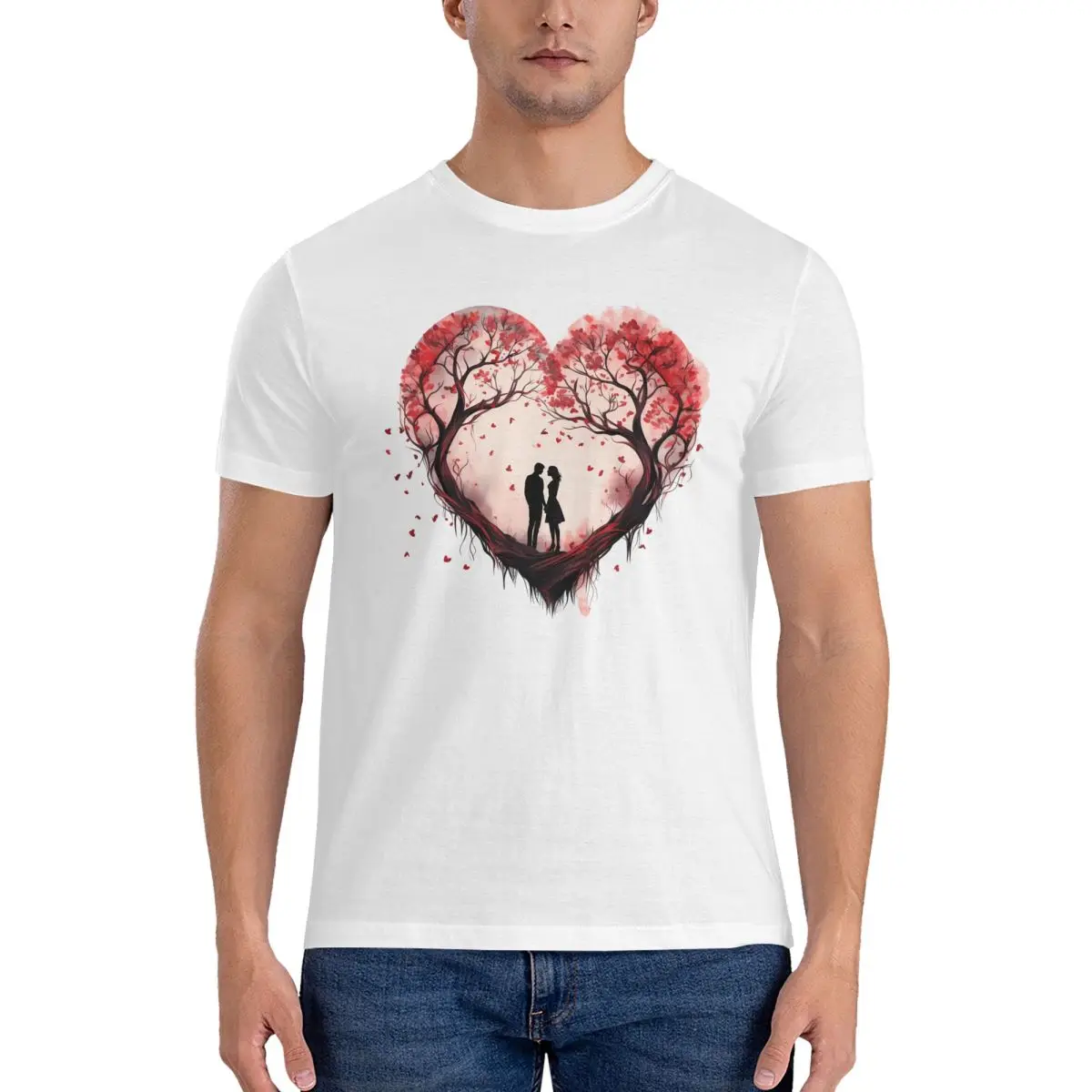 Designer's new outdoor sports men's 100% pure cotton printed short sleeved T-shirt loose fit with delicate touch