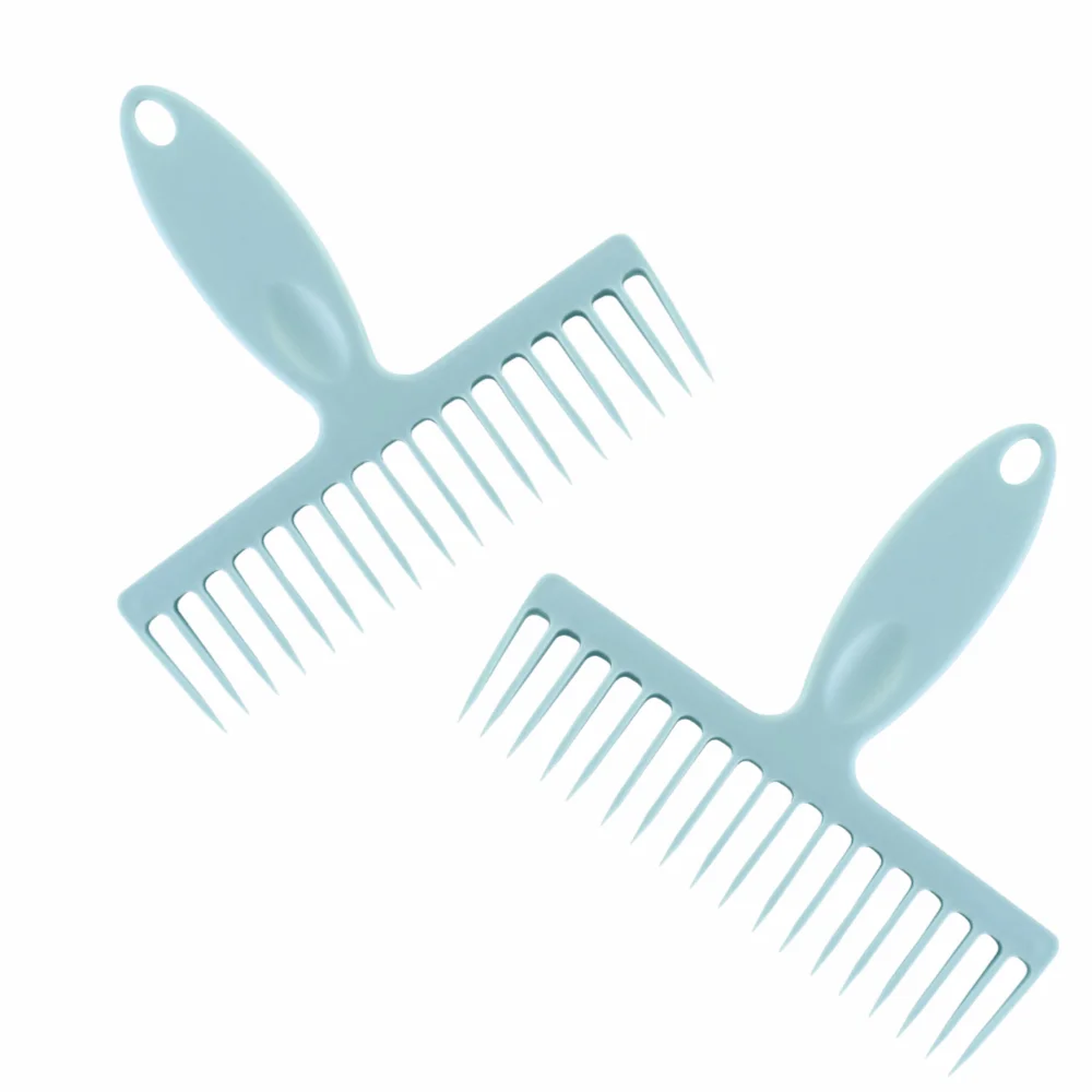 2pcs Practical Hanging Hole Hair Removal Comb Longer Combs Dusting Brush Tool Sweeping Hair Brush Bathroom Sewer