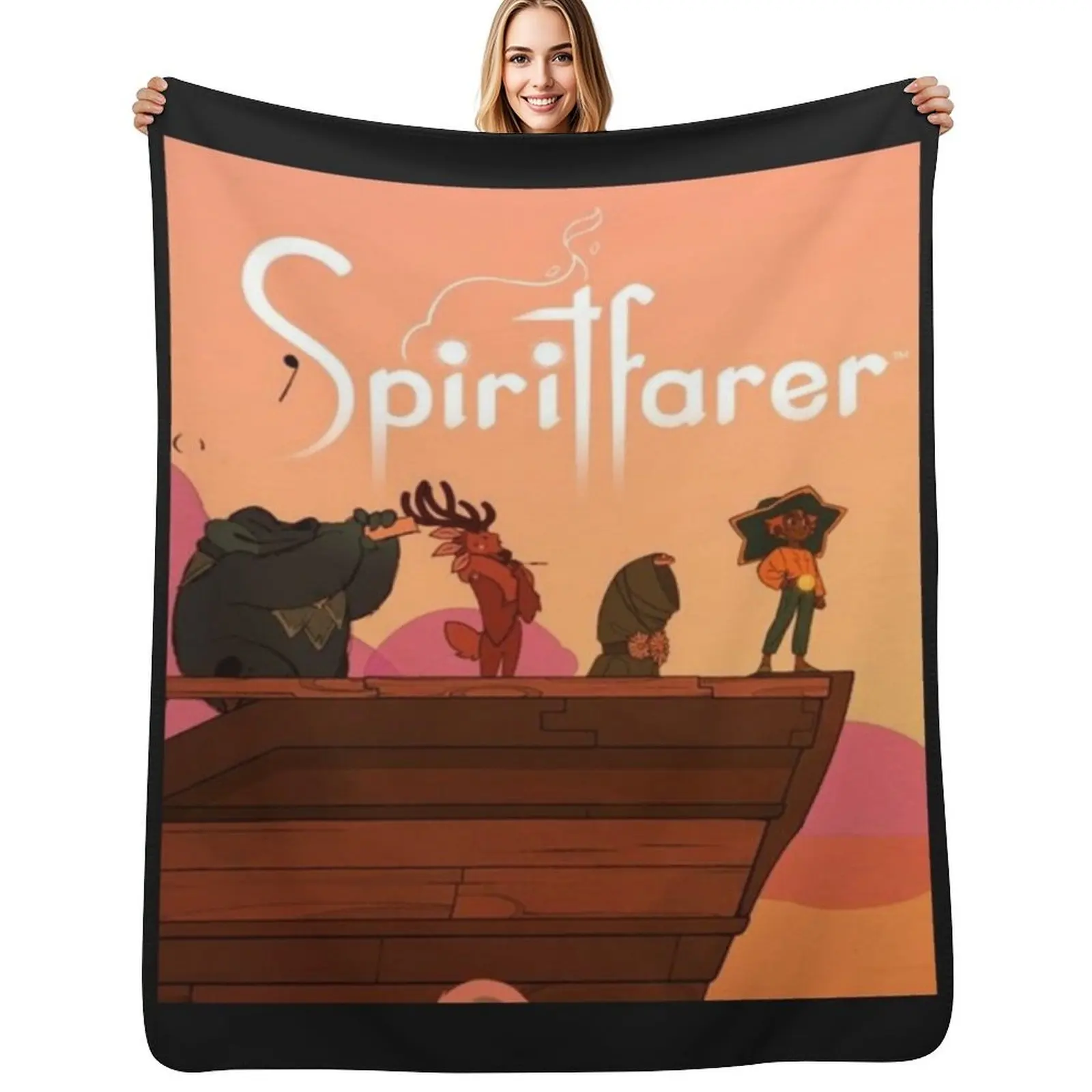 Spiritfarer Throw Blanket Cozy Microfiber Throw Blanket for Home Bedroom