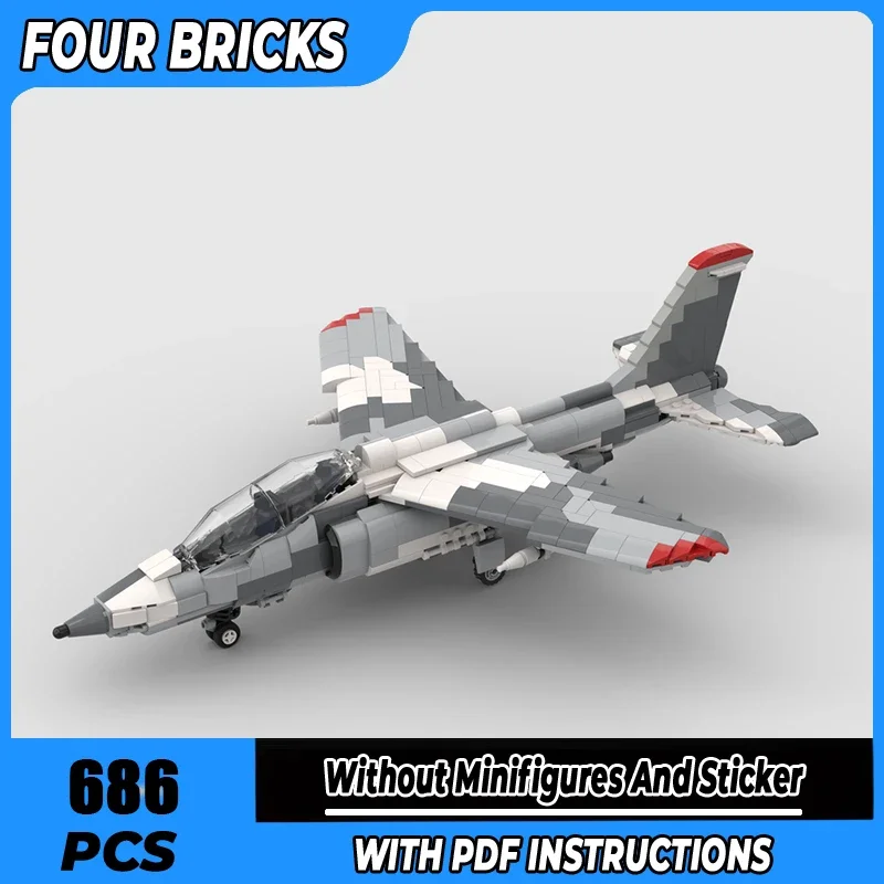 

Moc Building Blocks Alphat Jet War paint fighter plane Technology Modular Bricks Model Gifts Christmas Toys DIY Sets Assembly