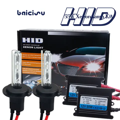 Xenon H7 Hid Kit 55W H4 Bi-Xenon lapm H1 H3 H8 H9 H11 H27 HB3 HB4 H13 9005 9006 Car light source xenon 4300K 6000K 8000K