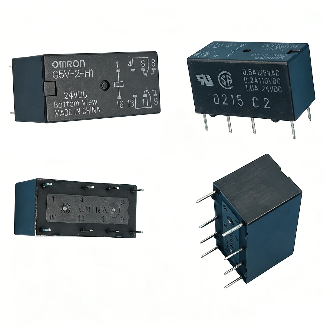Low Signal Relay G5V-2 5V-12V-24V  DPDT 2 Form C New Original