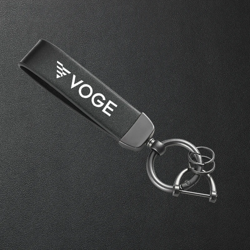 Motorcycle High-Grade Leather Keychain Metal Keyring Accessories For Loncin Voge DS525 X 650DS RR525 525R 300DS 250RR