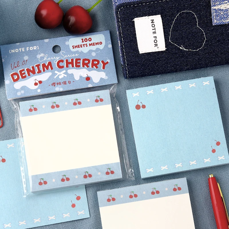 100 ورقة سلسلة عطلة الكرز Kawaii Ins تعليقات ملاحظات الإبداعية الكولاج DIY بها بنفسك سجل القصاصات المواد اللوازم المكتبية المدرسية #1