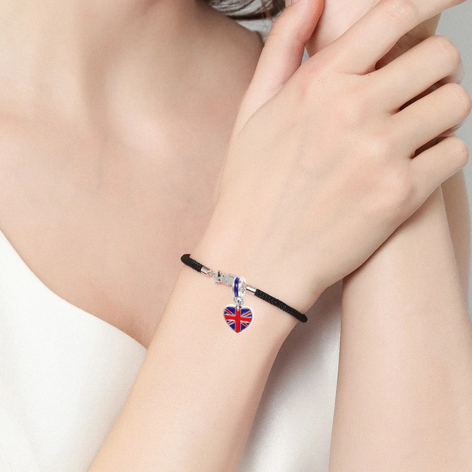 

10pcs Britain Flag Bracelet Alloy Hand Jewelry For Women Fashion Women Bracelet Durable Elegant Decoration Accessory