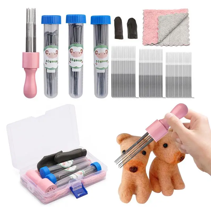 

Wool Felting Kit Felting Set Felting Needles For Felting Needles Beginners Needle Wool Felting Crafts With Finger Guards