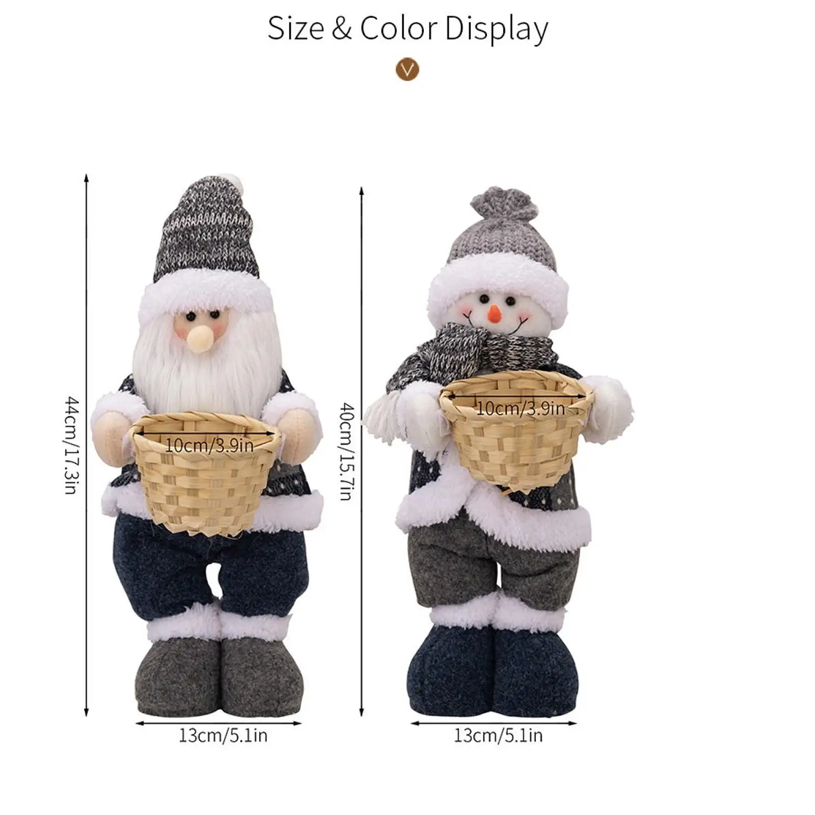 Pupazzo di neve di natale Figurine peluche bambola carino confortevole tessuto morbido decorazione natalizia decorazioni natalizie per divano leggero Versatile