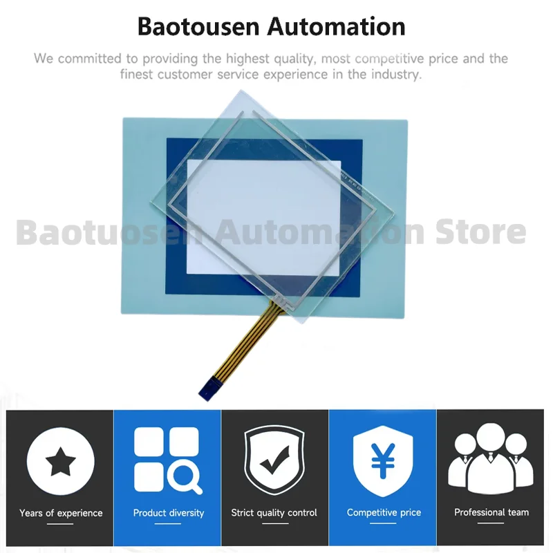 New Original Touch Screen Panel Glass Digitizer for VT505W VT505W00000  with Front Overlay