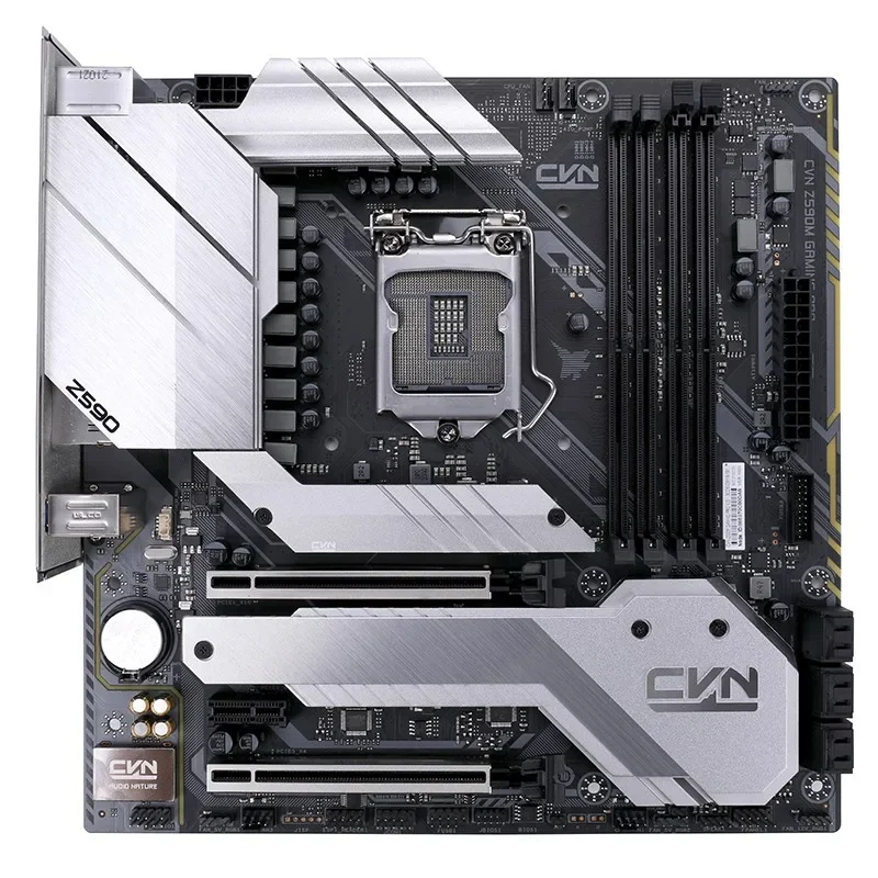 اللوحة الأم CVN Z590M GAMING PRO الملونة Intel Z590 LGA 1200 128GB DDR4 M-ATX