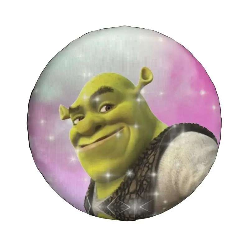 Custom Anime Comedy Film Shrek Spare Wheel Cover for Mitsubishi Pajero 4x4 RV Tire Protector 14