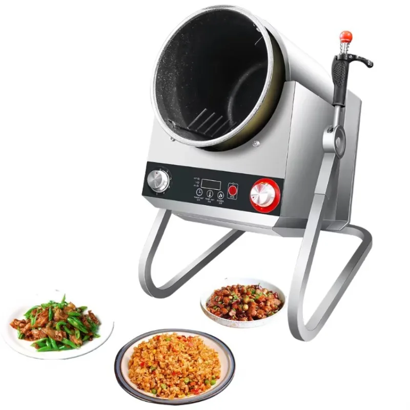 Future Kitchen Tabletop Intelligent Automatic Electric 5000W Easy Cleaning Cooking Wok Cooking Machine Robot