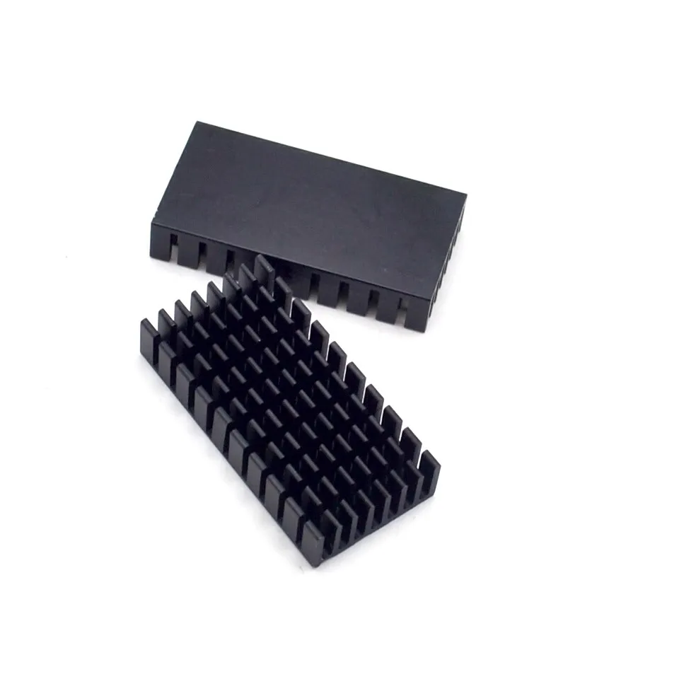 Dissipateur thermique de haute qualité, 50x25x10MM (fente noire), 5 pièces